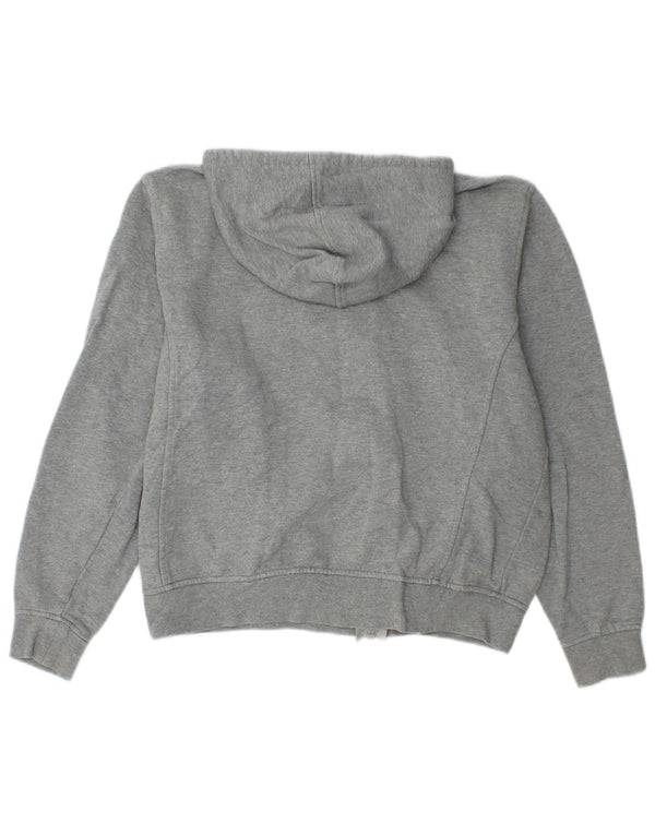 Fila Pull à capuche zippé surdimensionné graphique pour femme UK 10 petit coton gris