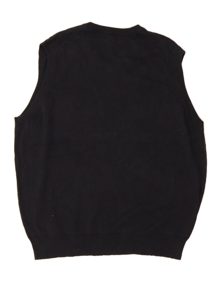 CHAPS Mens Vest Tank Top XL Black Cotton Vintage Chaps and Second-Hand Chaps from Messina Hembry 