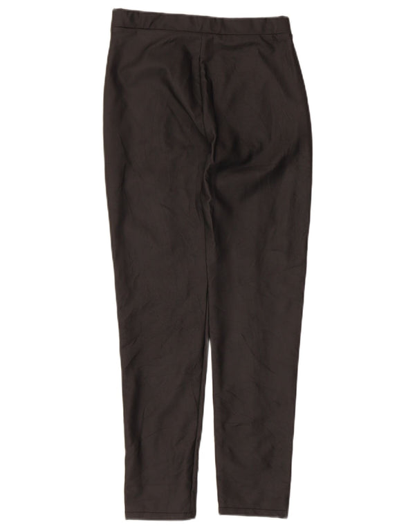 Zara Pantalon Slim En Simili Cuir Fille 13-14 Ans W24 L24 Noir