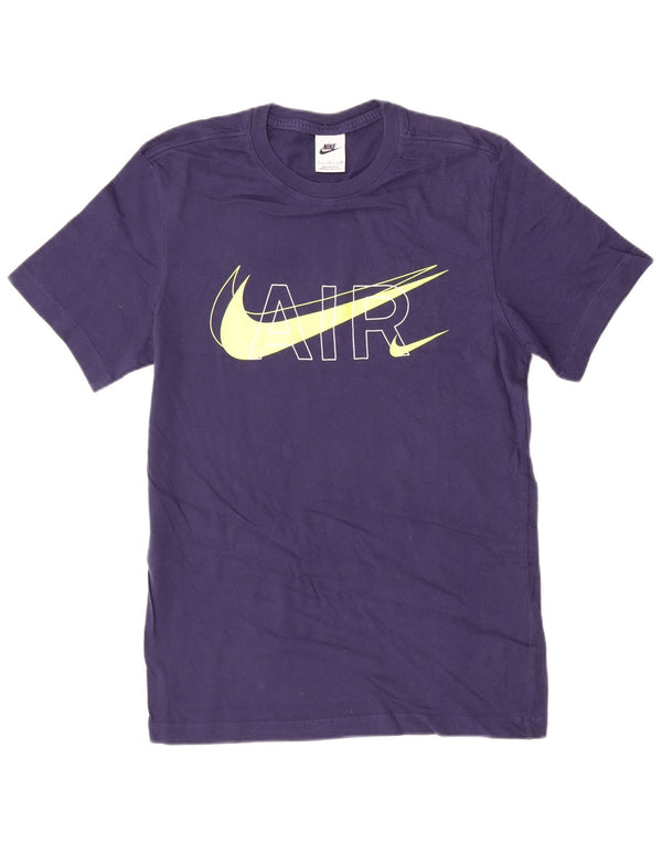 Nike T-shirt graphique pour homme en coton bleu marine Taille S
