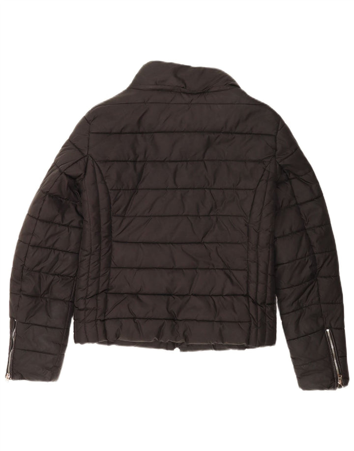 Zara Femme Trafaluc Veste Rembourrée UK 10 Petit Noir