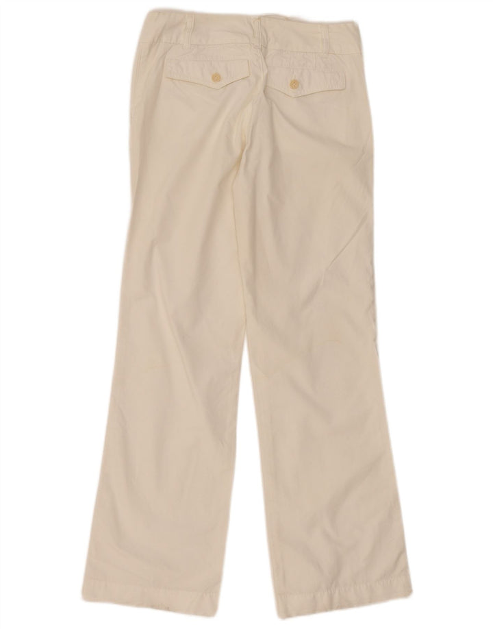 Gas Pantalon Chino Droit Femme W26 L30 Blanc Cassé