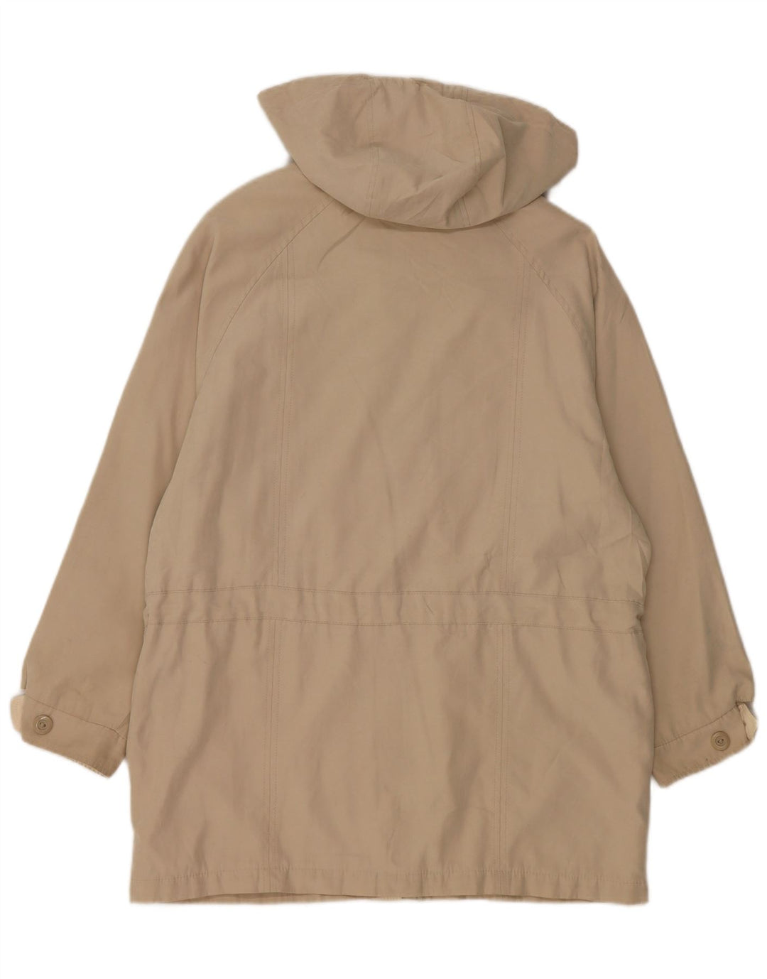 LONDON FOG Veste utilitaire à capuche surdimensionnée pour femme UK 10 Small Beige