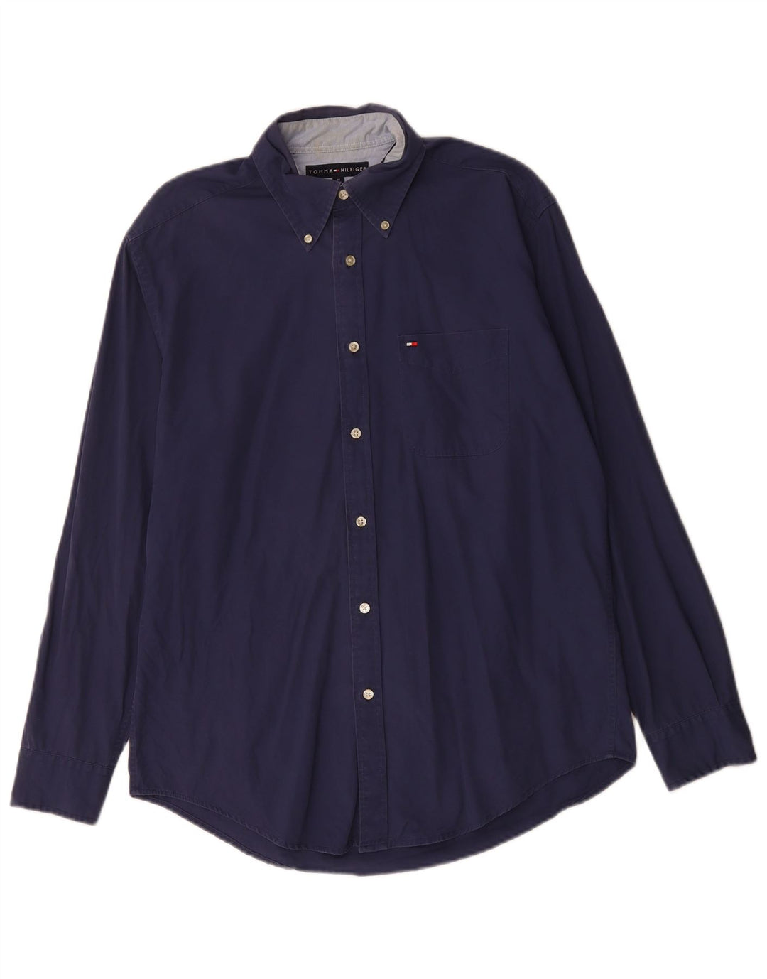 Tommy Hilfiger Chemise Homme Bleu Marine Moyen Coton