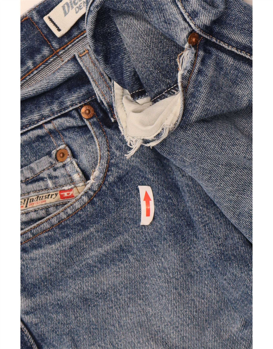 Diesel Jean Droit Homme W34 L30 Bleu Coton