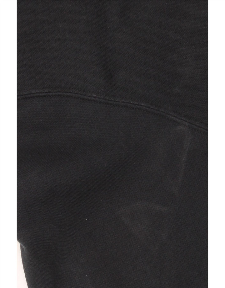 PUMA Veste de survêtement graphique pour hommes, grande taille, en coton noir