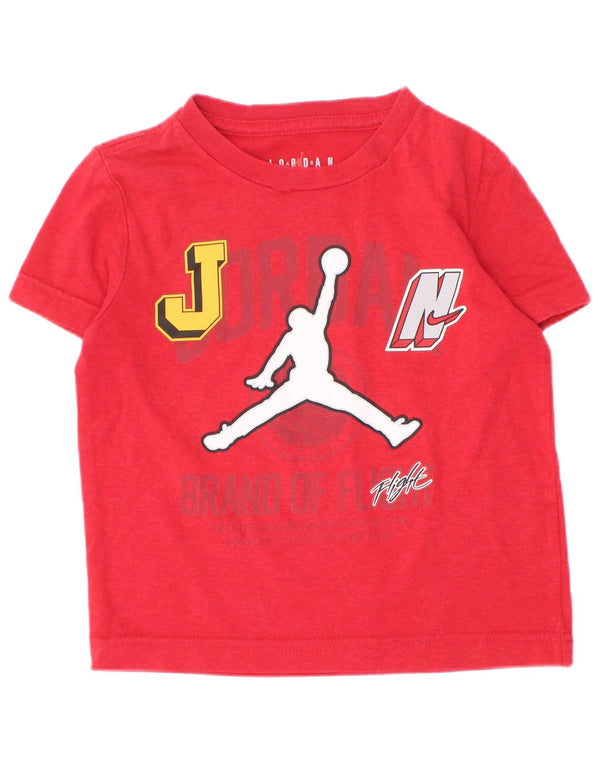 Jordan T-shirt graphique pour garçon 2-3 ans Rouge Coton