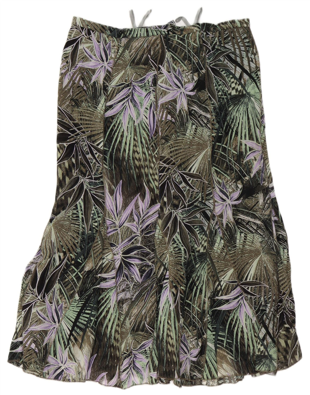 GELCO Jupe trompette taille haute pour femme UK 16 Large W32 Vert Floral