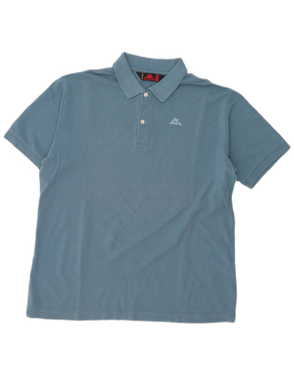 Kappa Polo Homme Grand Bleu Coton