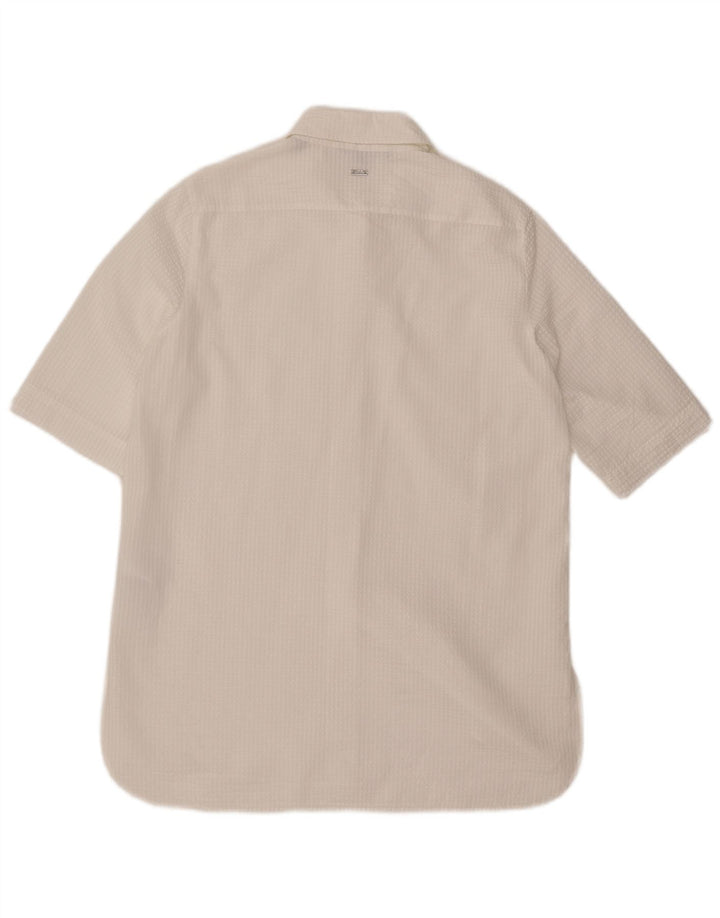 ARMANI EXCHANGE Robe chemise femme UK 14 Medium White Pinstripe