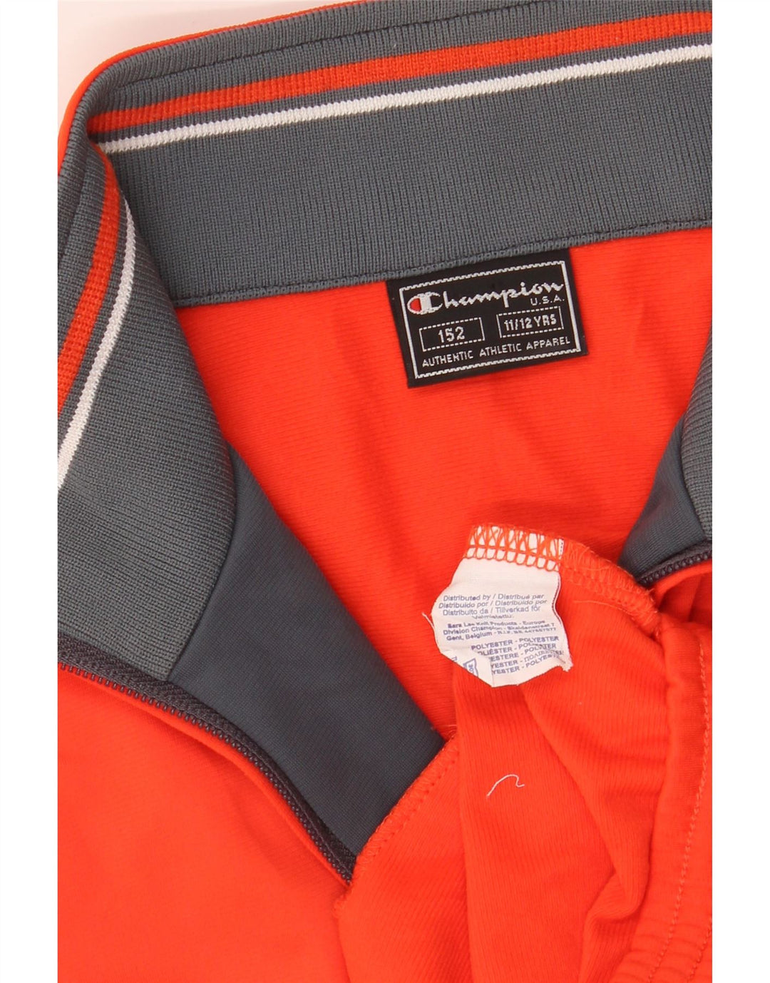 Champion Veste de Survêtement Garçon 11-12 ans Orange Polyester