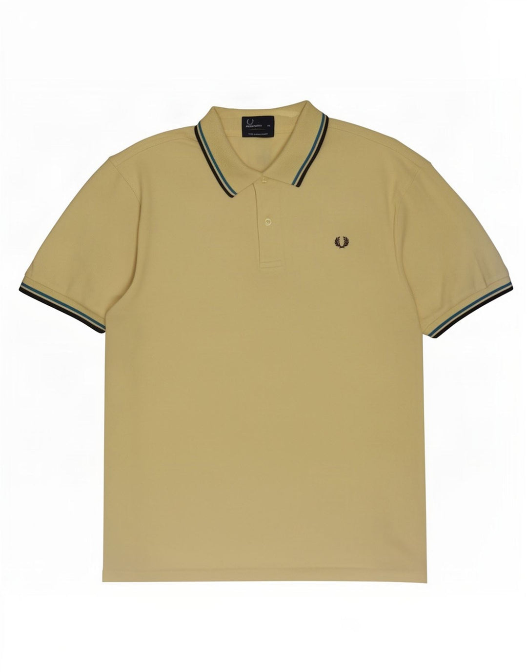 Fred Perry Polo Homme XL Jaune Rayé Coton