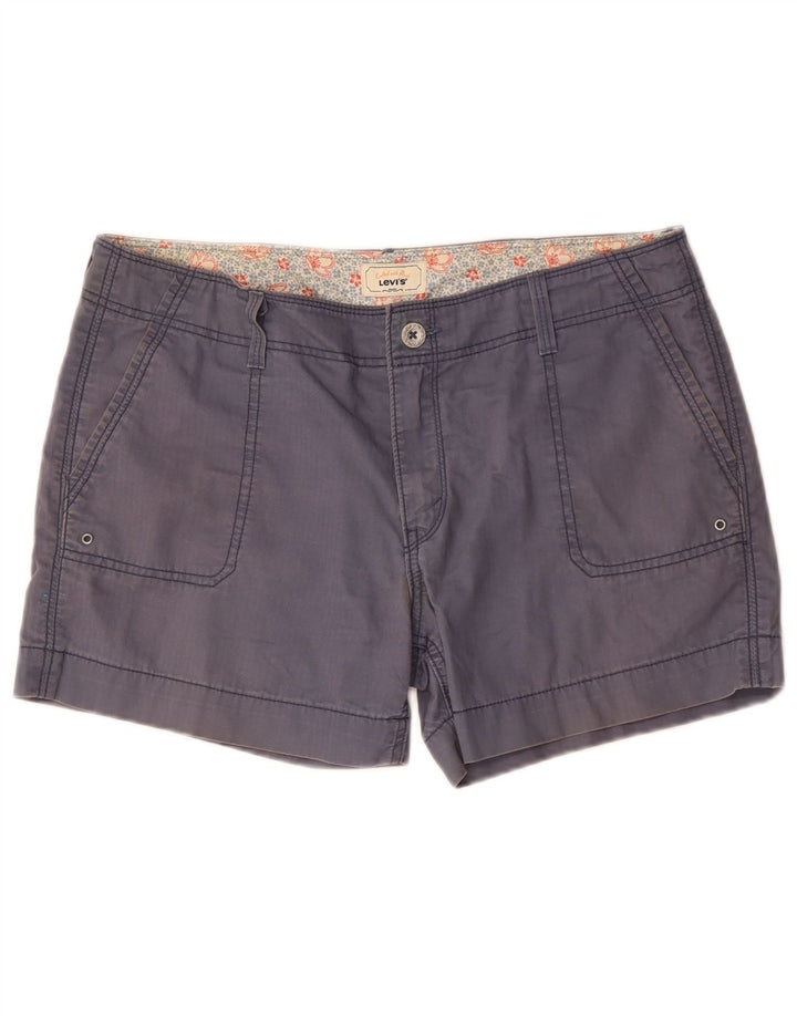 Levi's Short Cargo Femme US 12 Large W36 Bleu Coton