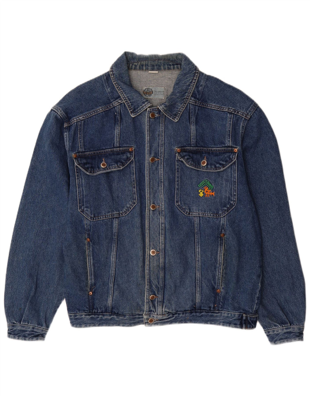Mash Veste en Jean Homme UK 42 XL Bleu Coton