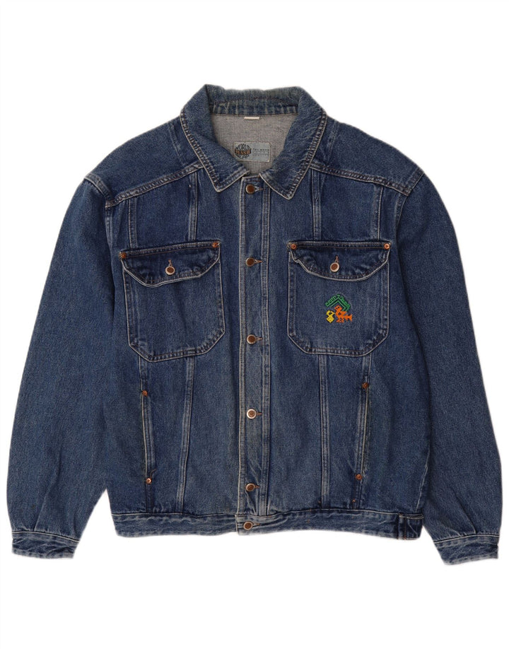 Mash Veste en Jean Homme UK 42 XL Bleu Coton