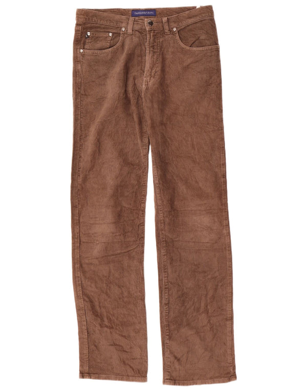Trussardi Pantalon Droit En Velours Côtelé W32 L32 Marron Coton |