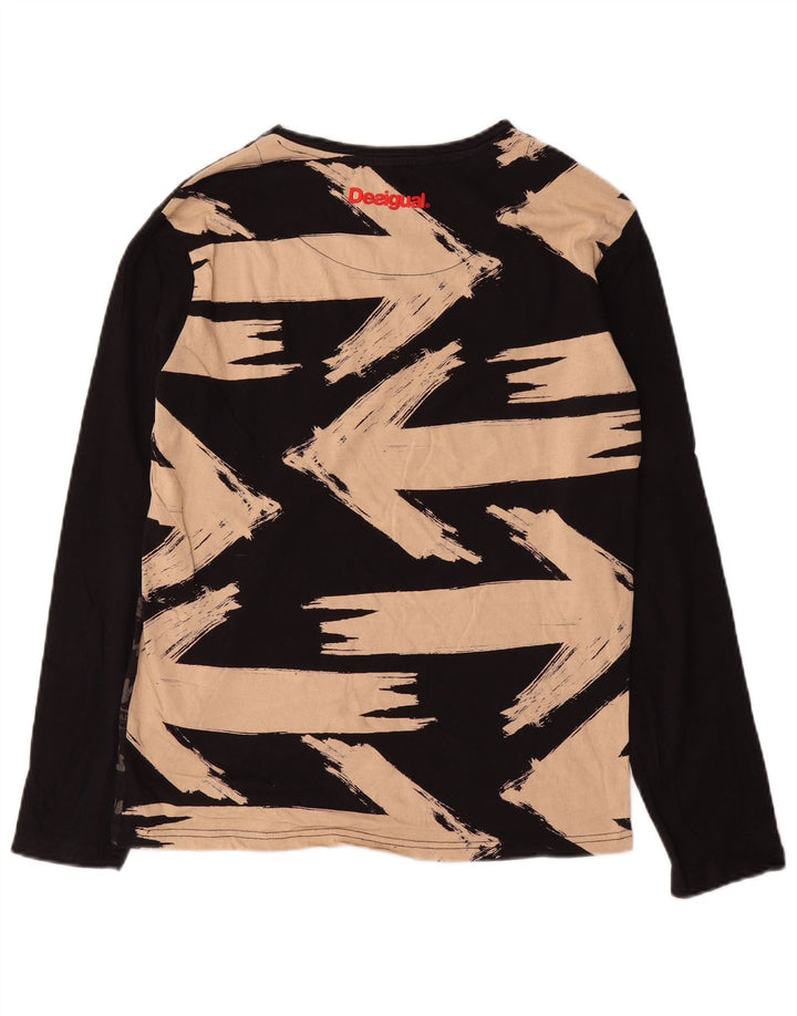 Desigual Haut Graphique Manches Longues Homme Noir Moyen Coton