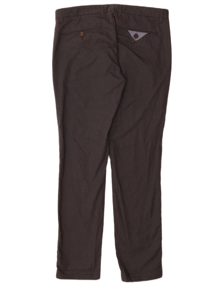Ted Baker Pantalon de Costume Slim Homme W34 L32 Gris Coton
