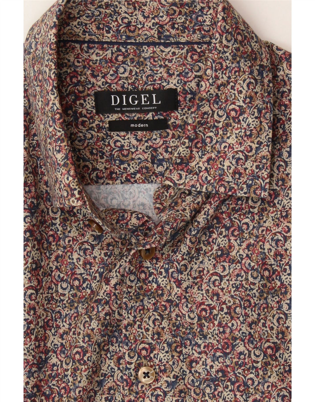 DIGEL Mens Modern Shirt Medium Multicoloured Floral Vintage Digel and Second-Hand Digel from Messina Hembry 