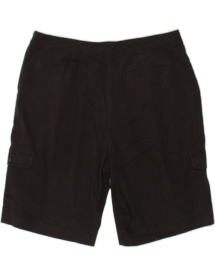 IZOD Womens Cargo Shorts US 12 Large W34  Black Cotton Vintage Izod and Second-Hand Izod from Messina Hembry 