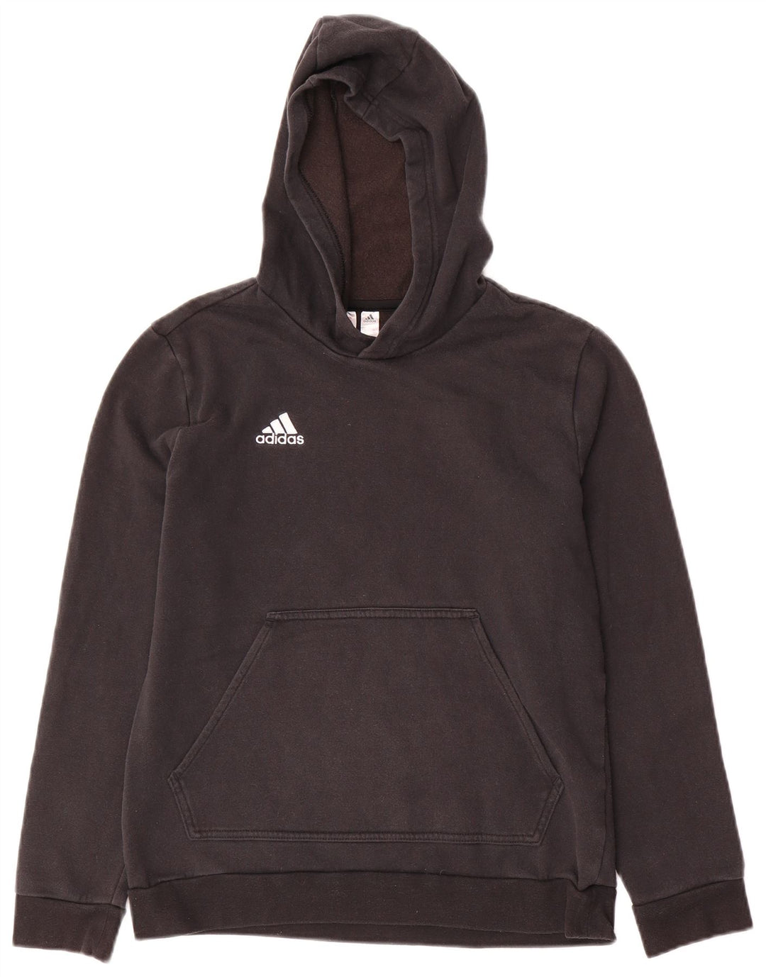 ADIDAS Pull à capuche garçon 13-14 ans Noir Coton