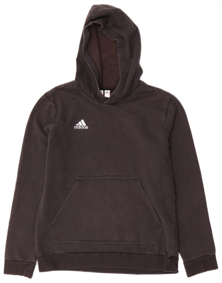 ADIDAS Pull à capuche garçon 13-14 ans Noir Coton