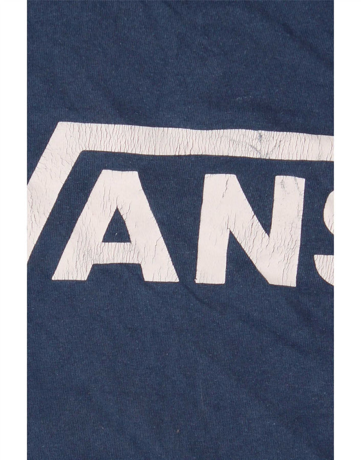 Vans T-shirt graphique pour hommes XL Bleu Coton