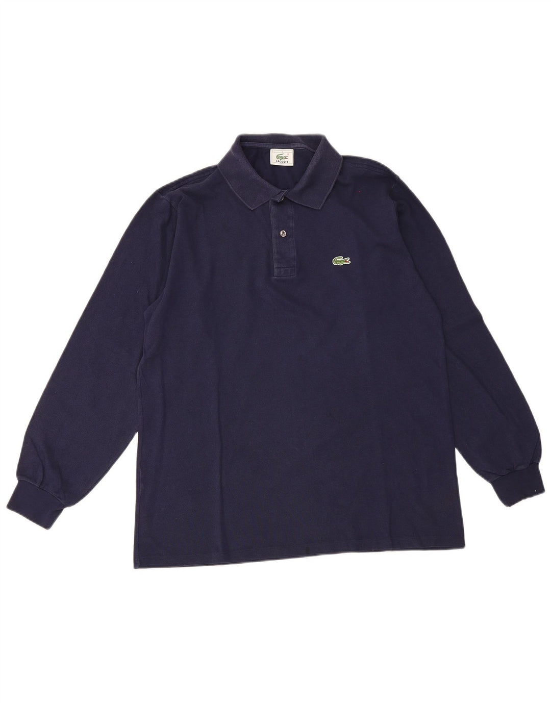Lacoste Polo à manches longues pour homme Taille 4 Bleu marine moyen