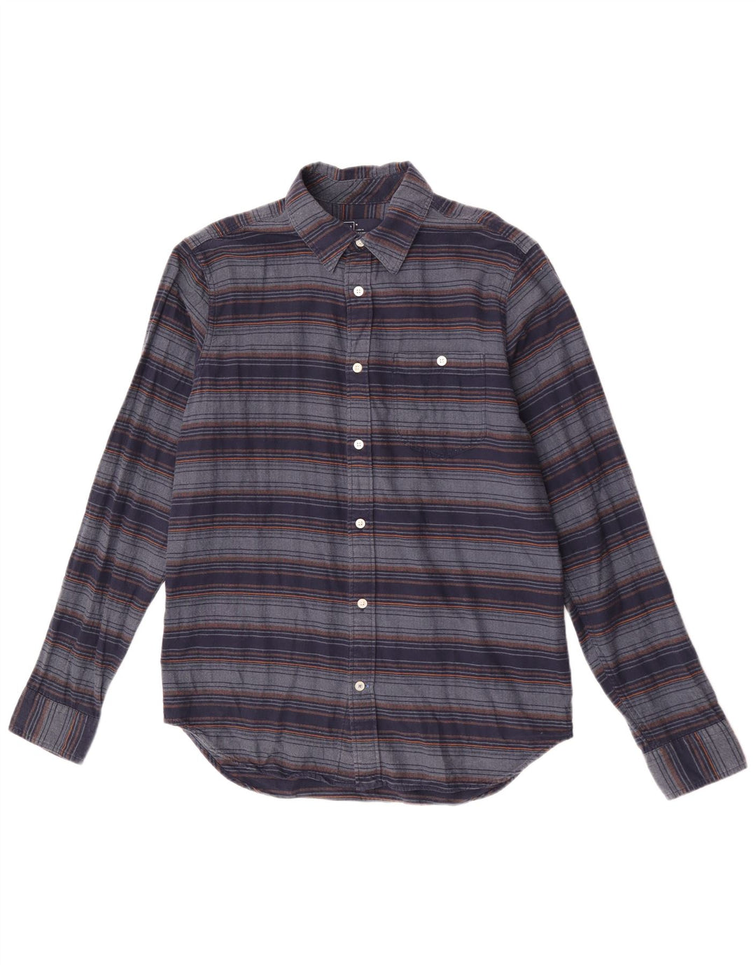 Gap Chemise Flanelle Homme Bleu Marine Moyen Rayé Coton