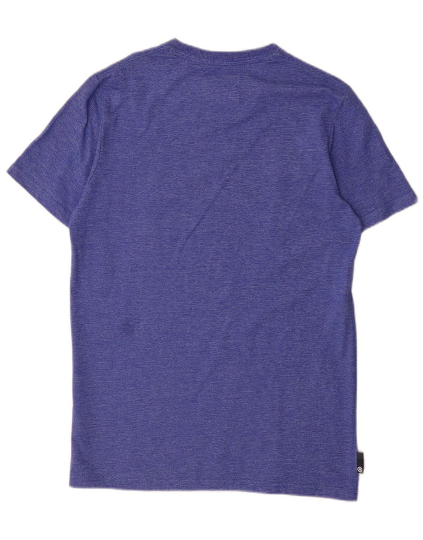 Superdry Homme T-Shirt Graphique Haut Large Bleu Moucheté Coton