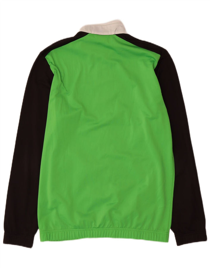 PUMA Veste de Survêtement Garçon 15-16 ans Vert Colorblock Polyester