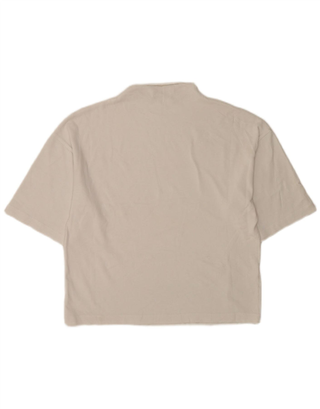 Zara T-shirt surdimensionné pour femme UK 10 Petit coton blanc