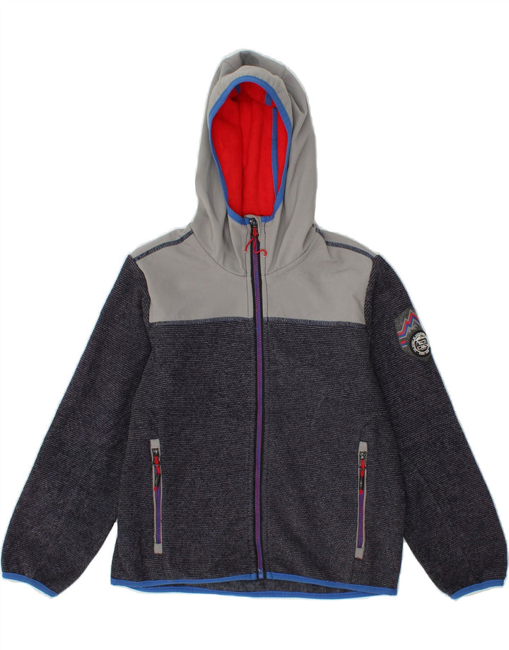 CMP Boys Zip Hoodie Sweater 9-10 Years Navy Blue Colourblock Polyester Vintage CMP and Second-Hand CMP from Messina Hembry 