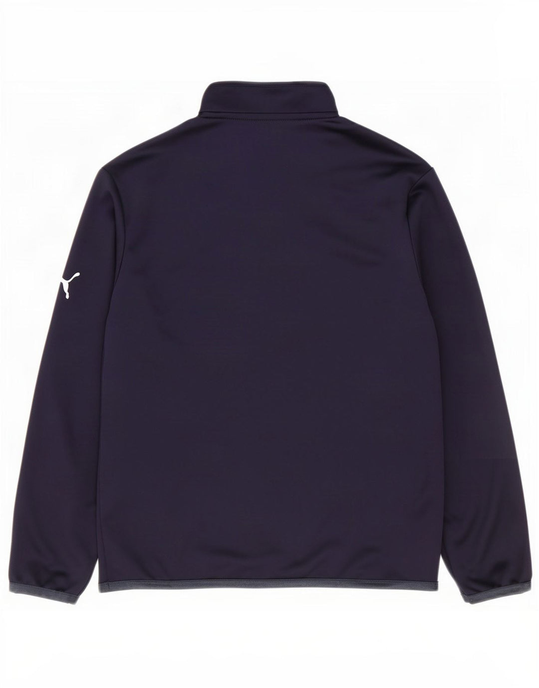 Puma Haut de survêtement zippé à col zippé pour garçon 11-12 ans Bleu marine colour block