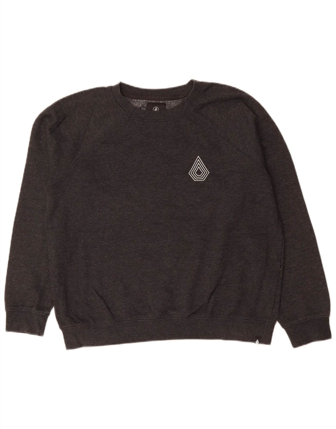 Volcom Sweat-shirt pour femme US 8 en coton gris moyen