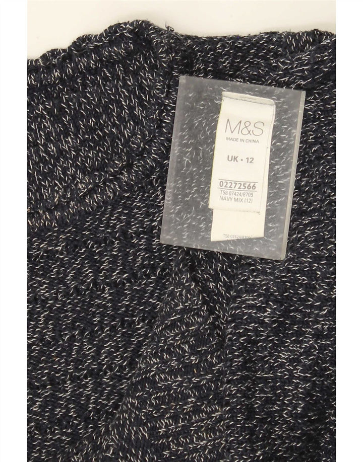 Marks & Spencer Pull col bateau pour femme UK 12 Bleu marine moyen