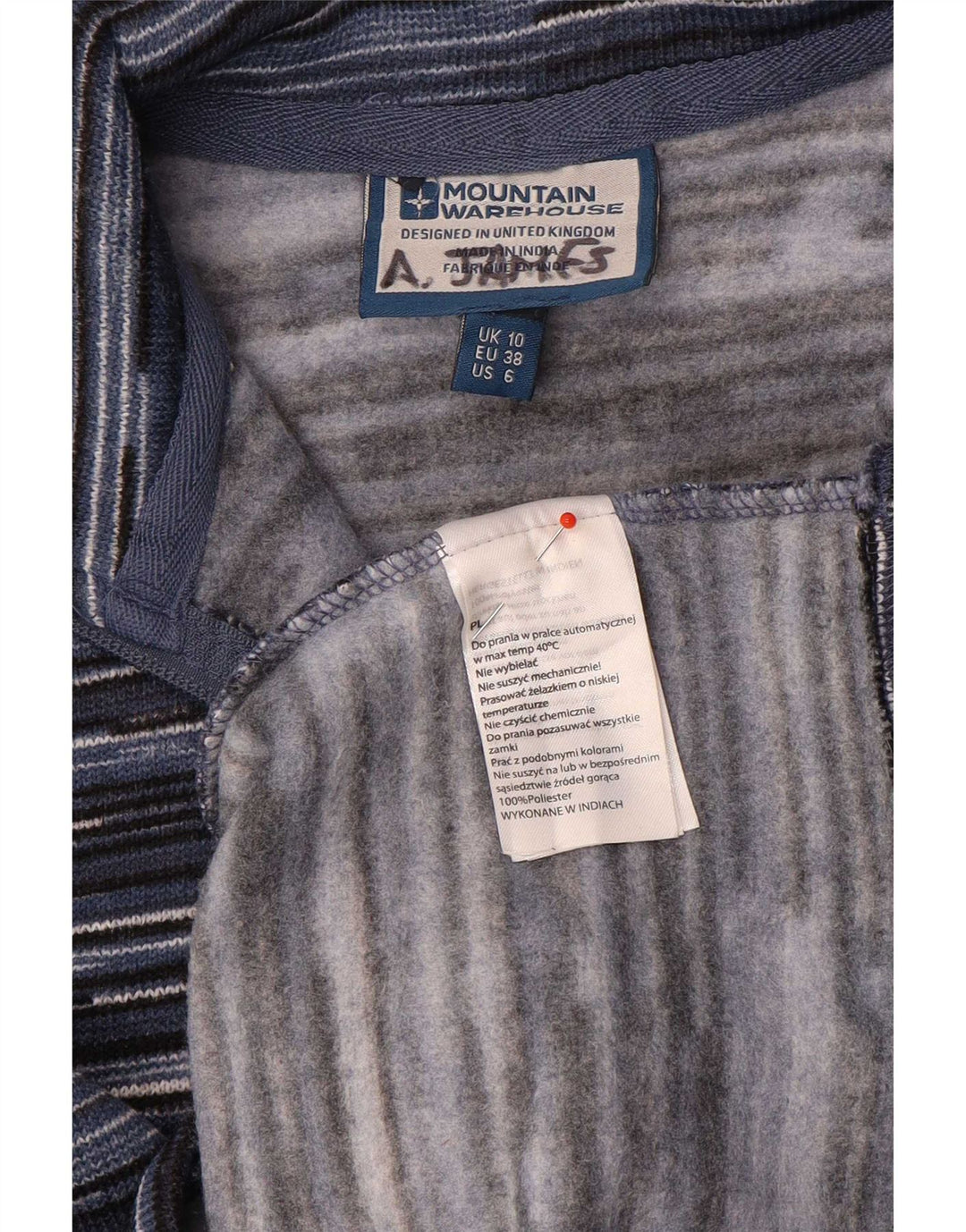 Mountain Warehouse Pull à col zippé pour femme UK 10 Petit Bleu marine