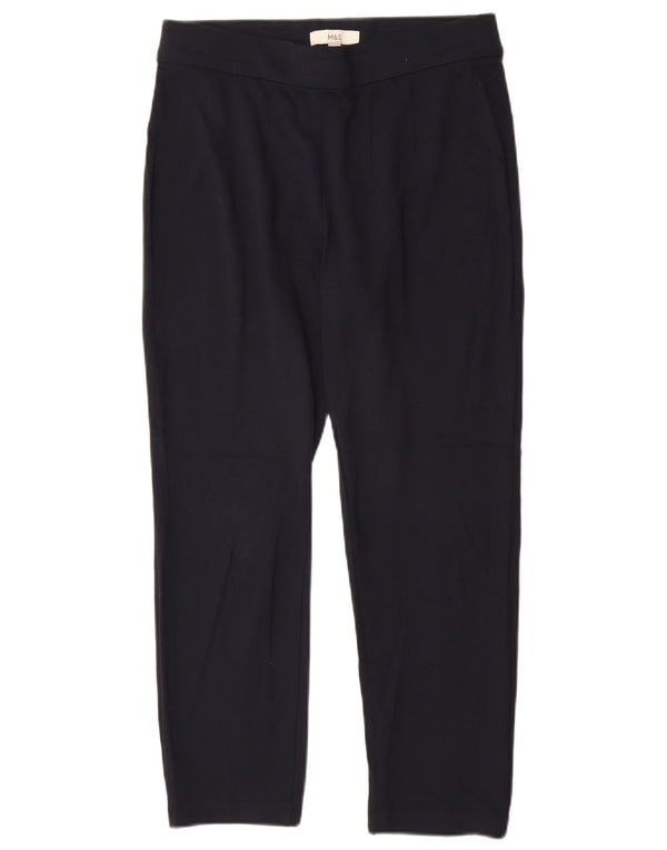 Marks & Spencer Leggings Femme UK 12 Medium Bleu Marine Viscose