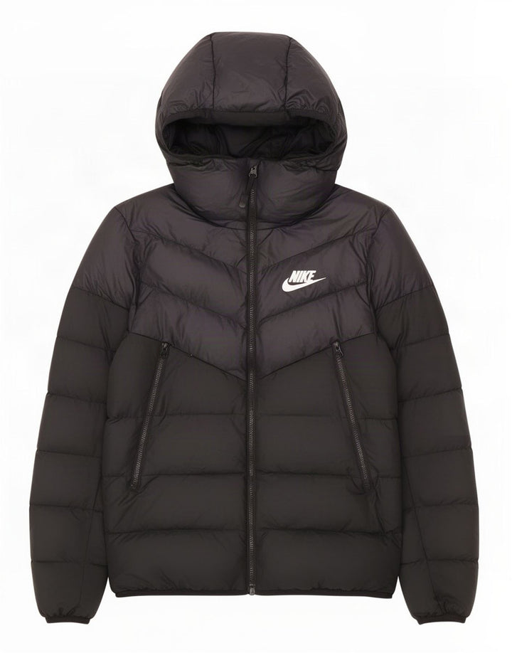 Nike Veste matelassée à capuche pour homme UK 36 Petit Noir Polyester