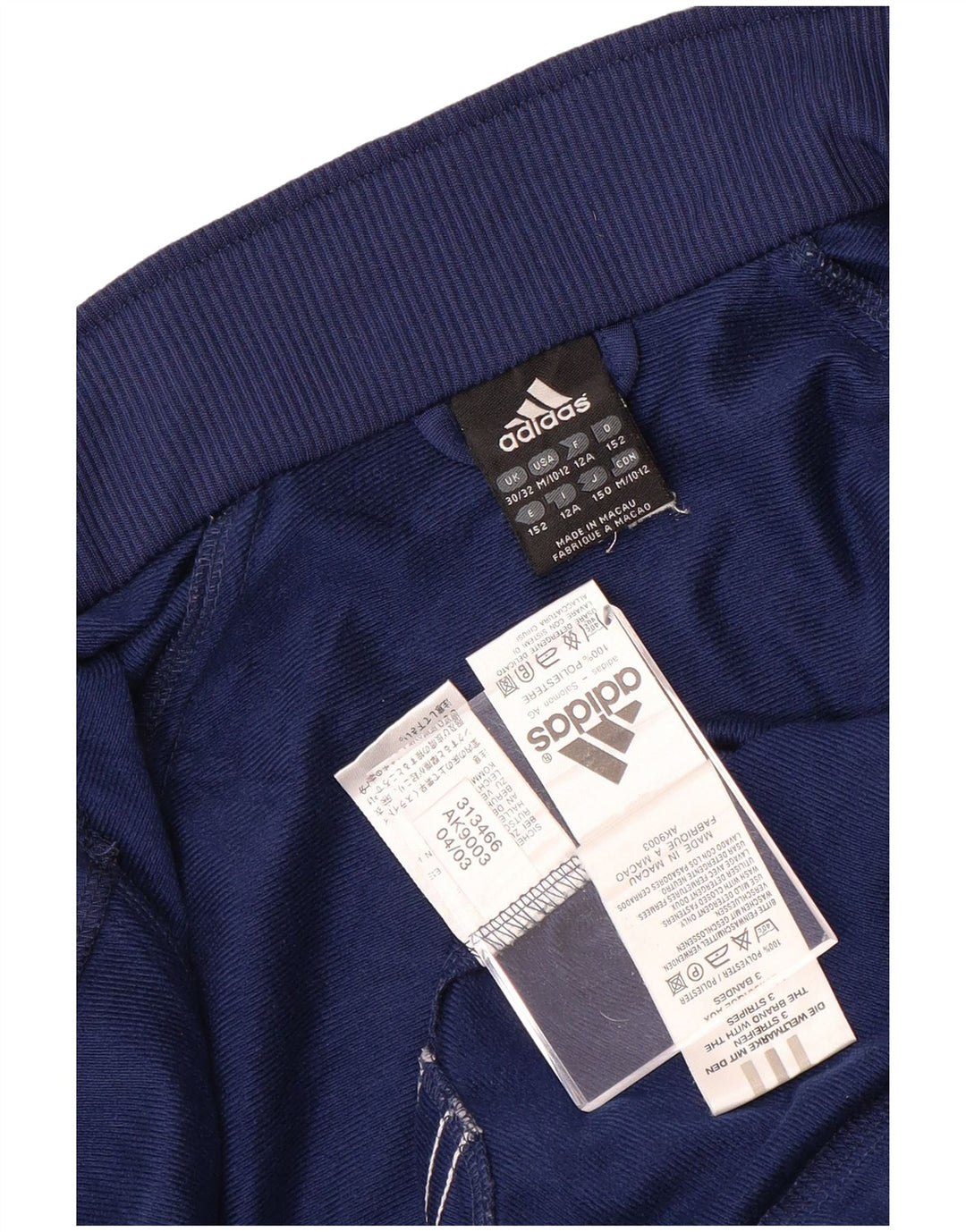 ADIDAS Veste de Survêtement Fille 11-12 ans Bleu Marine Polyester