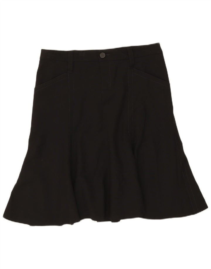 Zara Jupe trapèze pour femme EU 42 Large W32 Rayonne noire