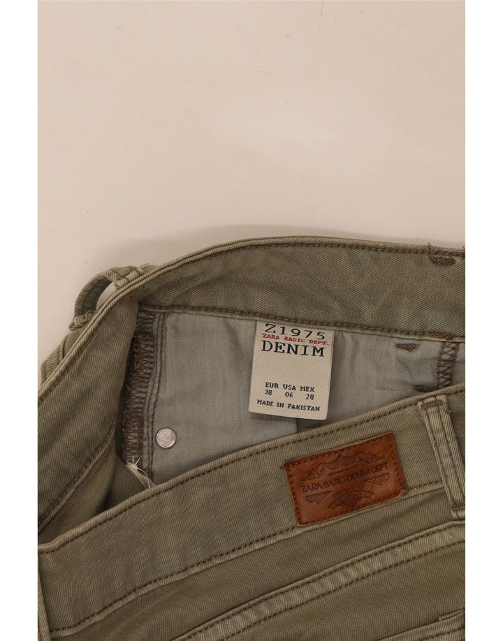 ZARA Womens Slim Jeans EU 38 Small W28 L27 Green Vintage Zara and Second-Hand Zara from Messina Hembry 