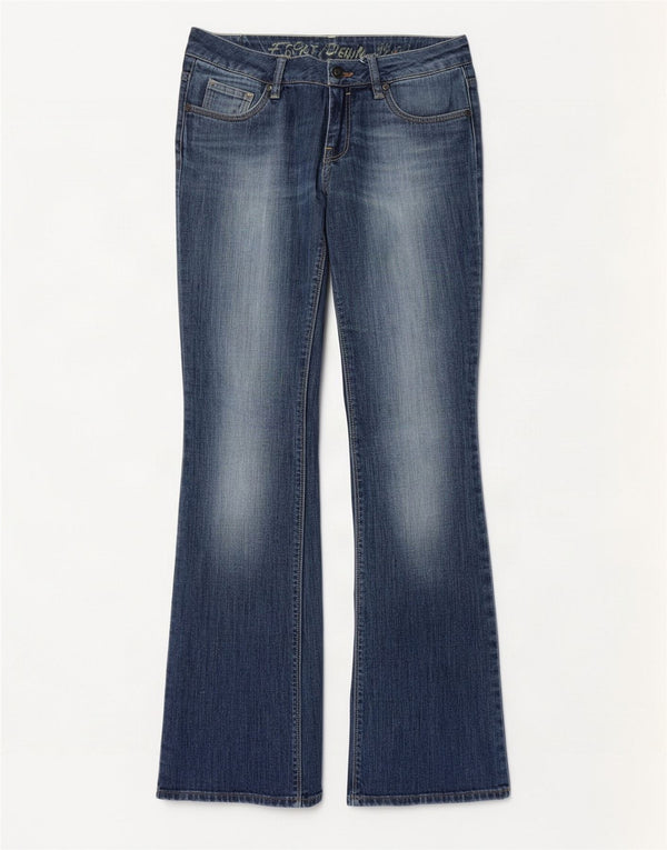 Esprit Jean bootcut taille basse pour femme UK 12 Medium W32 L34 Bleu