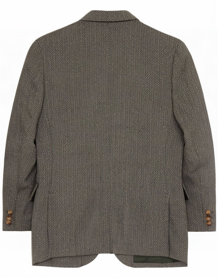 Luciano Barbera Veste Blazer Femme IT 42 Chevrons Vert Moyen