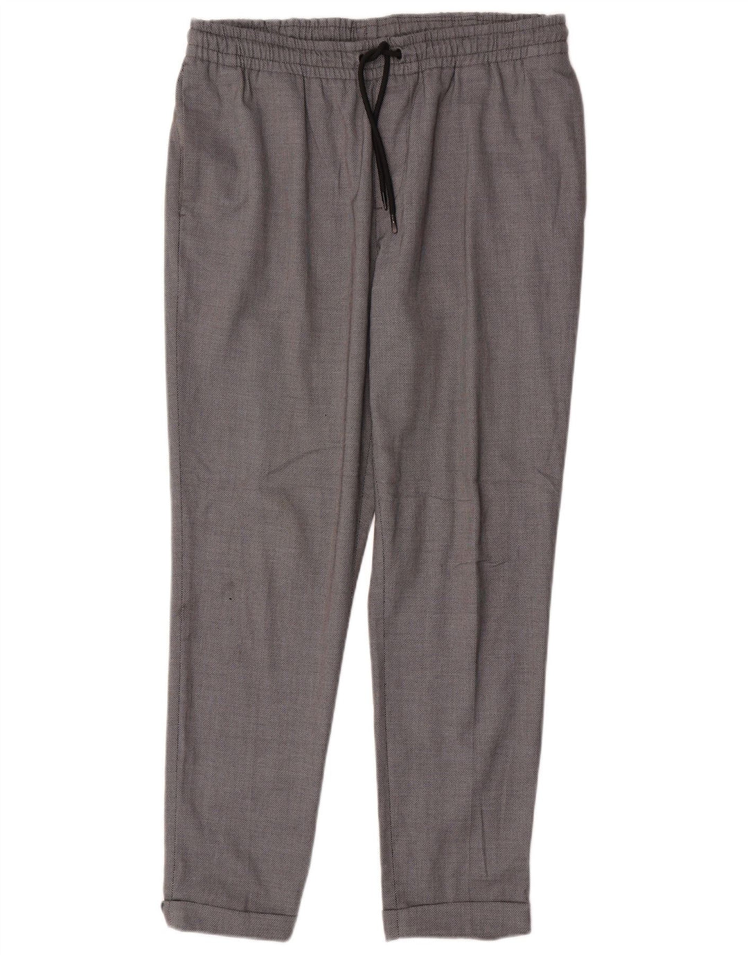 Pantalon Chino Slim Femme Zara Large W32 L28 Gris Polyester