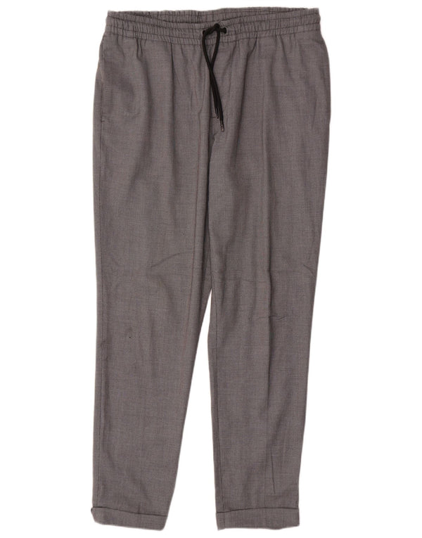 Pantalon Chino Slim Femme Zara Large W32 L28 Gris Polyester