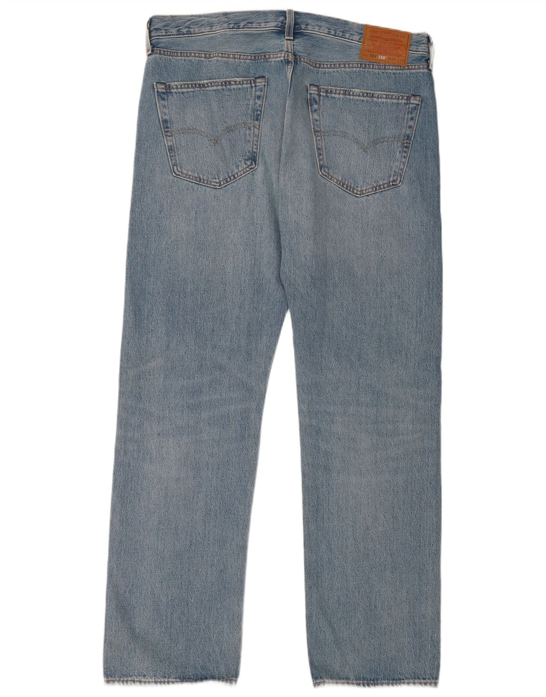 Levi's Jean Droit 501 Homme W36 L32 Bleu Patchwork Coton
