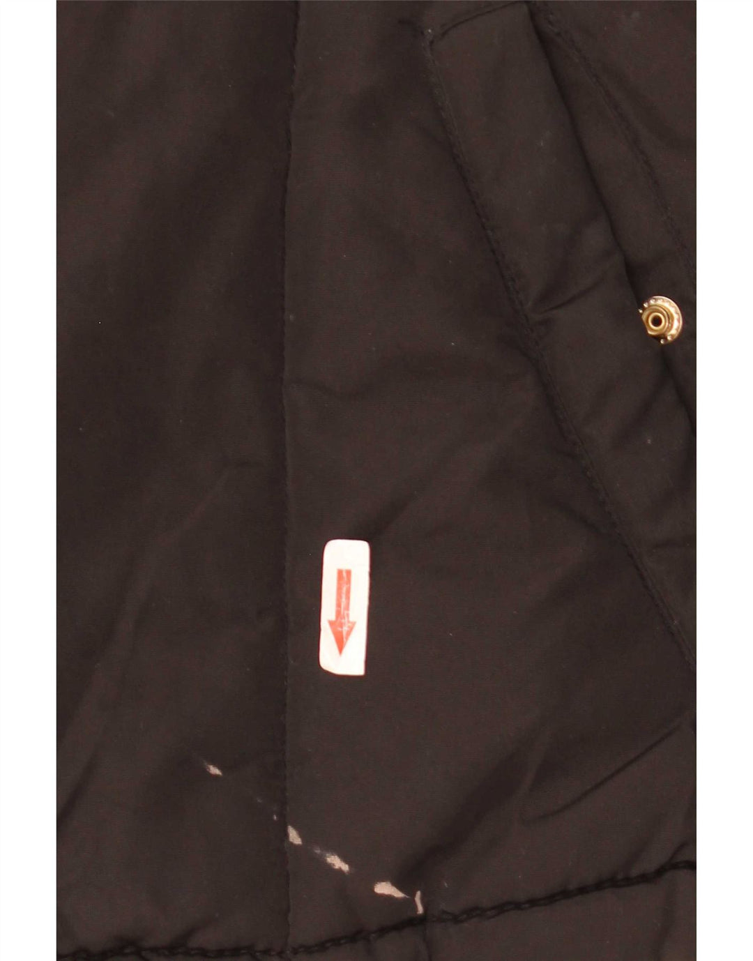 Topshop Veste matelassée surdimensionnée à capuche pour femme UK 8 Small Noir Polyester