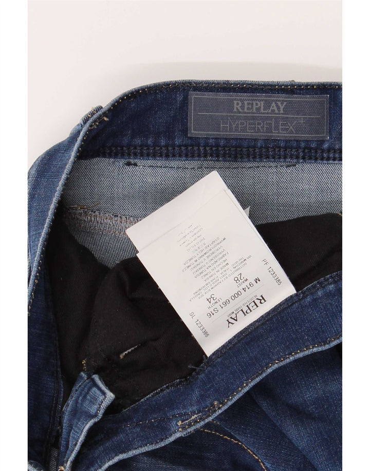Replay Jean Slim Homme W28 L30 Bleu Coton