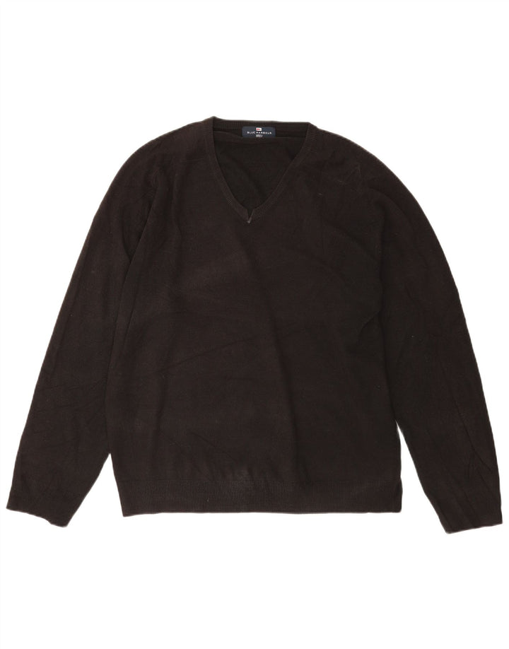 Marks & Spencer Pull col V pour homme UK 41/43 Large Noir